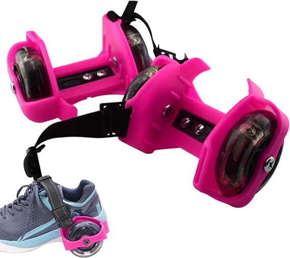 Kids Roller Skates Shoes Adjustable Skate Shoes with Light Kids Skates for Exercise and Play
