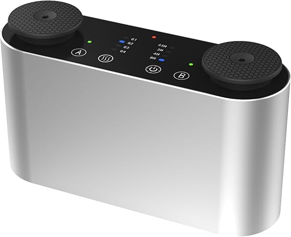Air Esscentials Mini Duo Smart Waterless Diffuser, 200 m3 Coverage | Dual nozzles diffuse two scents at once for scent layering; Bluetooth app control, two 10 mL bottles and rechargeable design.