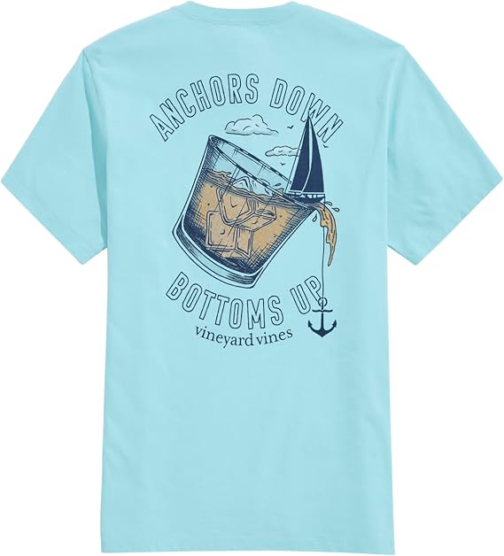 Vineyard Vines Men's Anchors Down Bottoms Up Short-Sleeve Tee
