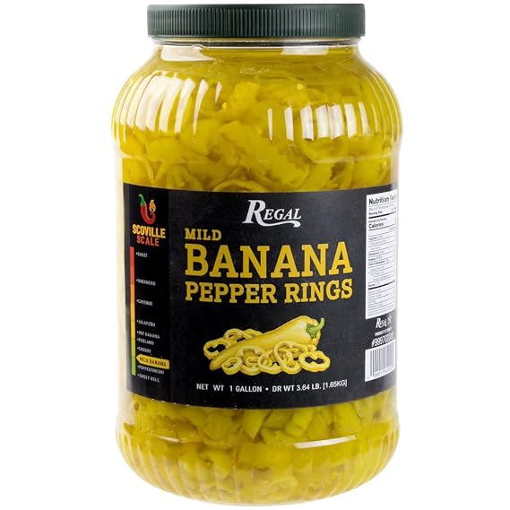 TableTop King Mild Banana Pepper Rings 1 Gallon