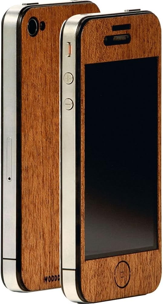 Woodchuck 4018 Real Wood Finish Case for iPhone 4/4S - 1 Pack - Retail Packaging - Mahogany