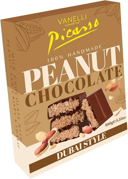 Picasso Peanut Dubai Chocolate 100 Gr