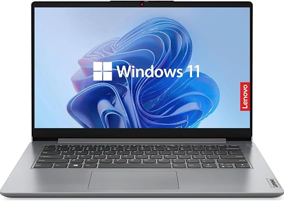 Lenovo 14" Laptop, IdeaPad 1, Intel Quad-core Processor, 14" HD Anti-Glare Display, 4GB RAM, HDMI, SD Card Reader, Long Battery Life, Includes MS Office 365, Windows 11 Home in S Mode (256GB SSD)