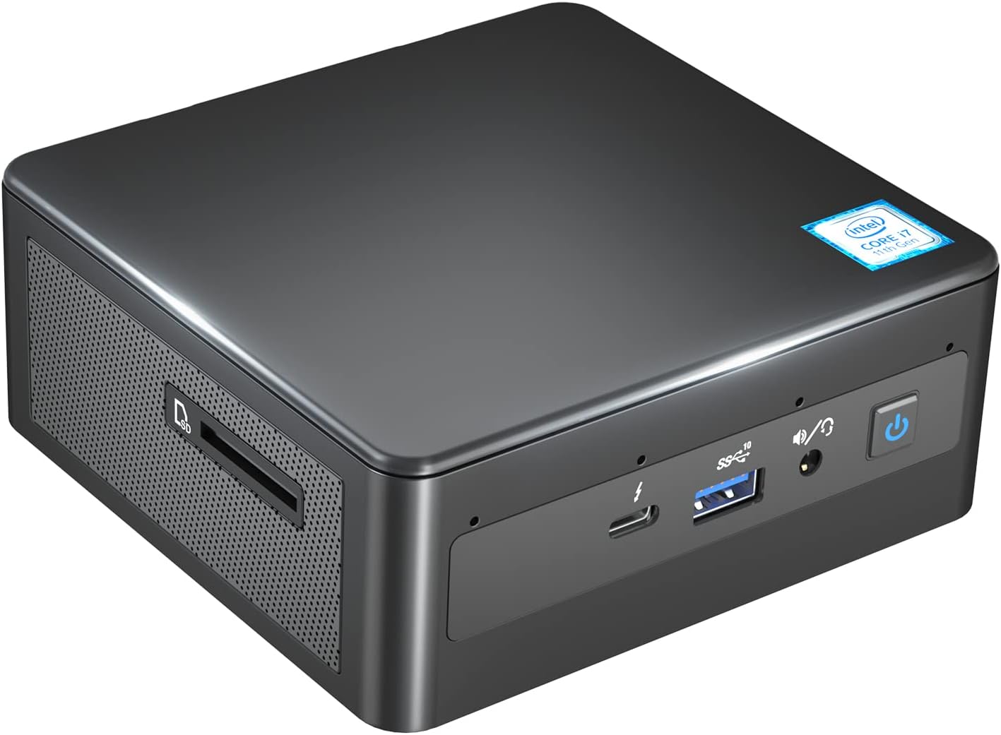 Intel Mini Pc, Intel NUC 11 with Intel Core i7-1165G7, No RAM, No SSD, No OS, 12MB Cache, Up to 4.70 GHz Low Power Intel NUC with Intel Iris Xe Graphics, WiFi6, Bluetooth, 8K Support, Barebone