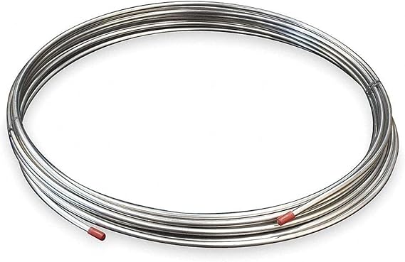 304/304L SS Tubing Coil - 1/4" OD x 25' Stainless Steel