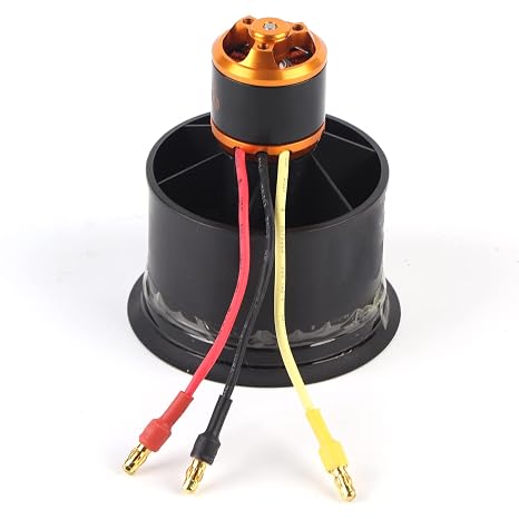 RC 50mm Electric Duct Fan High Efficiency Motor for RC Airplane Black counterclockwise 5000kv