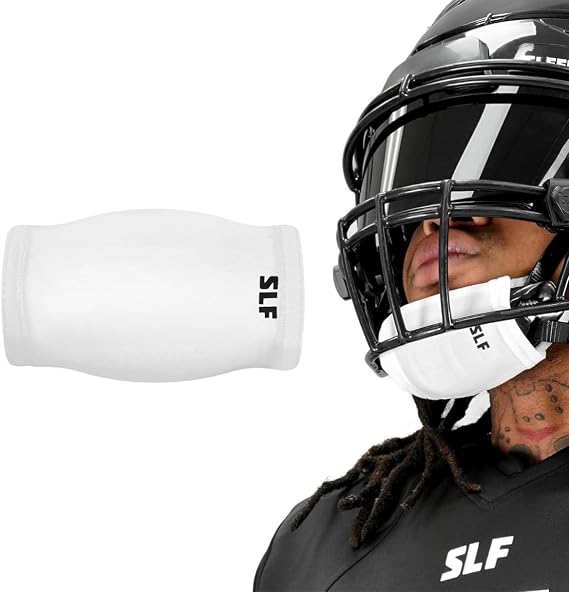 SLEEFS Football Chin Strap Cover - One Size Fits All Cushion - Shield Compatible with Virtually All Helmets - Adult and Youth