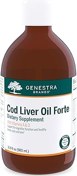 Genestra Brands Cod Liver Oil Forte | Vitamin + Essential Fatty Acid Supplement | 16.9 fl. oz.