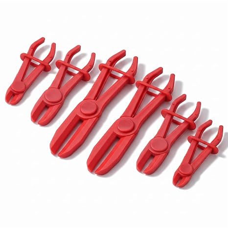6 PCS Fuel Line Pinch Off Pliers, Hose Pinch Off Pliers Set