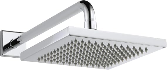Delta Faucet Single-Spray Touch-Clean Rain Shower Head, Chrome 57740
