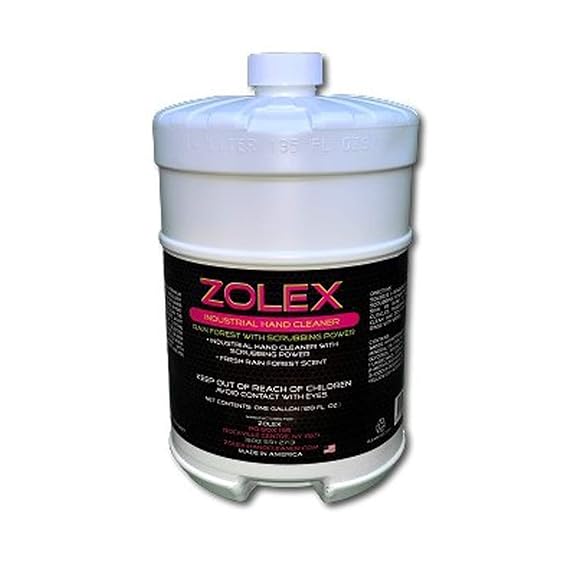 Zolex Rain Forest Hand Cleaner with Scrubbing Power 4 x 1 Gallon & Free Dispenser