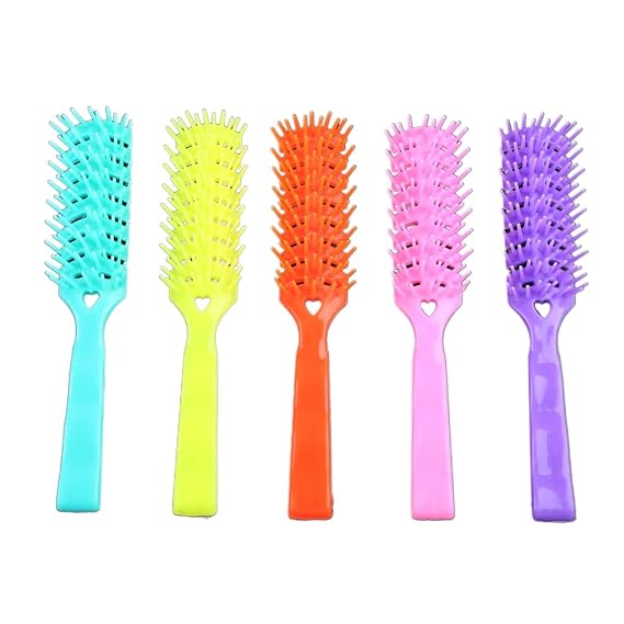 Curved Vent Brush - Flexible Brushes, with Nylon Bristle for Blow Drying, Grooming & Styling, Hair Brush for Men Women