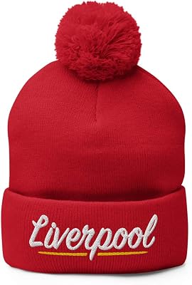 Liverpool Script Pom-Pom Beanie