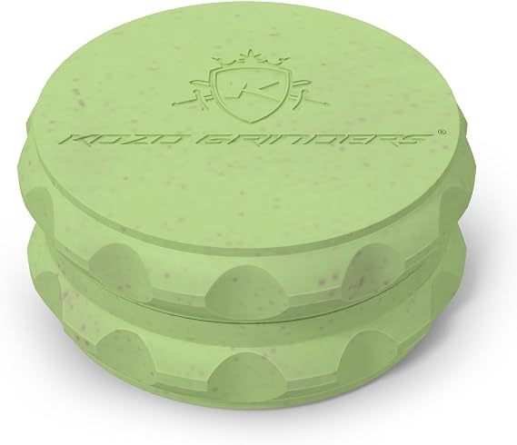 Kozo 2.5" Spice Grinder 2-Piece, Strong Grip By Kozo. (Green)