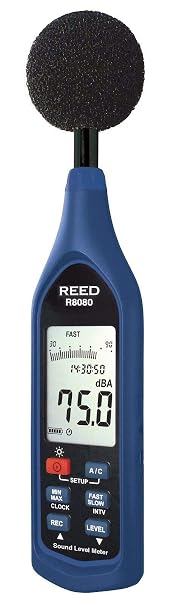 REED Instruments R8080 Data Logging Sound Level Meter with Bargraph