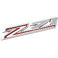 1x New Z71 Emblems Replacement for 2019-2021 Silverado 1500 2500 3500 Decal Badge 84632695 Nameplate OEM (Chrome Red)