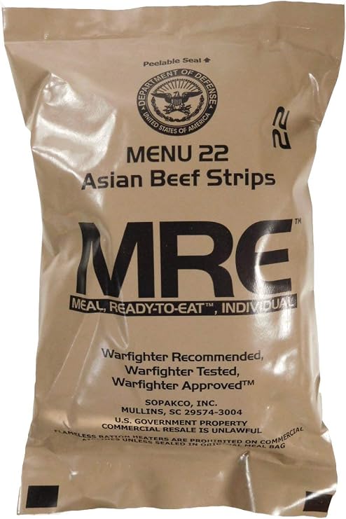 MREs (Meals Ready-to-Eat) Genuine U.S. Military Surplus (1 Pack) Assorted Flavor
