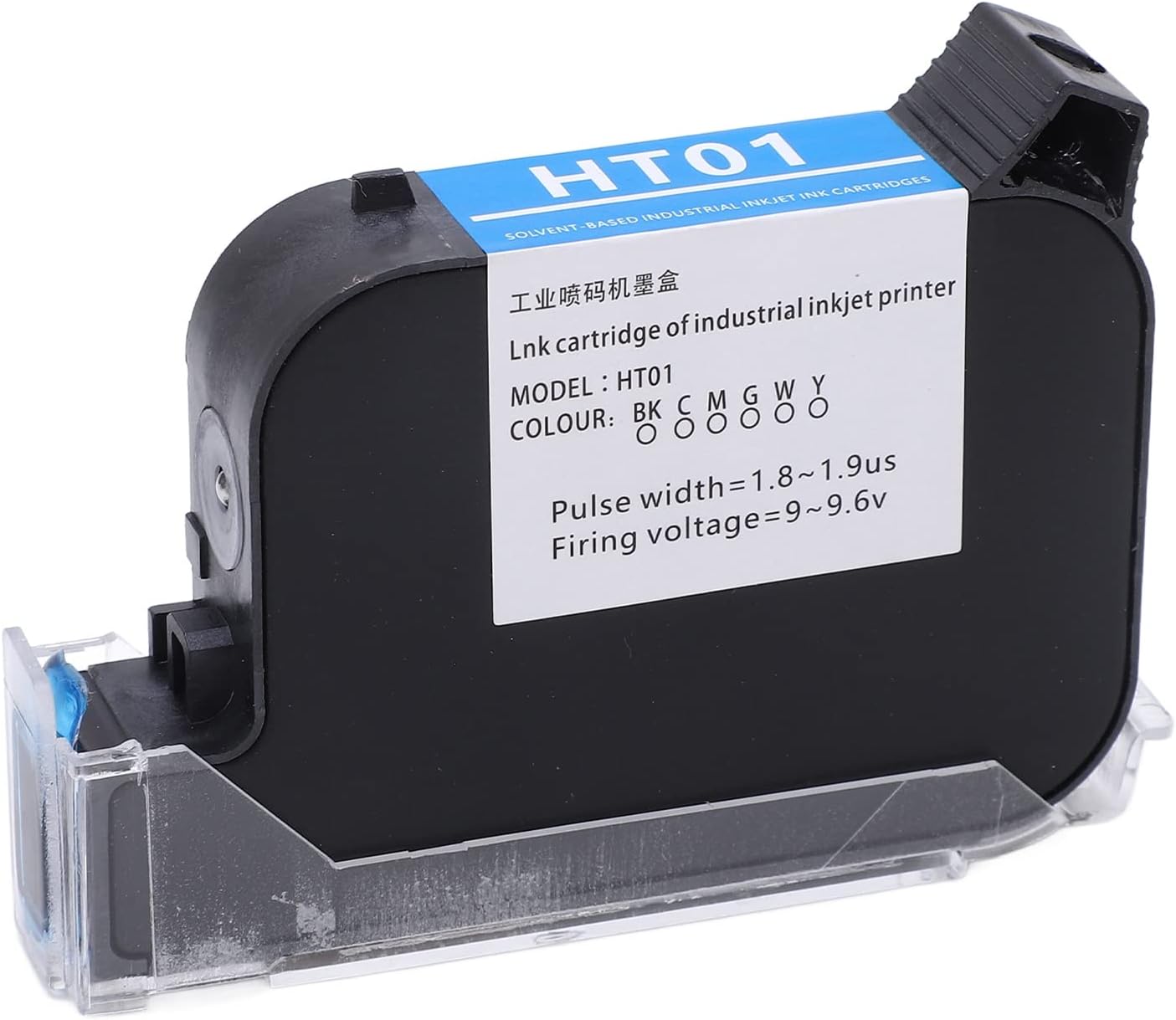 Handheld Printer Ink Cartridge 42ml Inkjet Cartridge 12.7mm ABS Durable Transparent Wood Portable Replacement Green