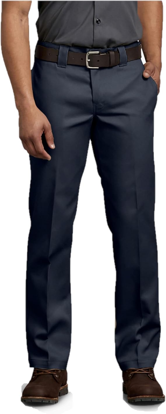 Dickies 873 Slim Fit Work Pants, Dark Navy, 32 32