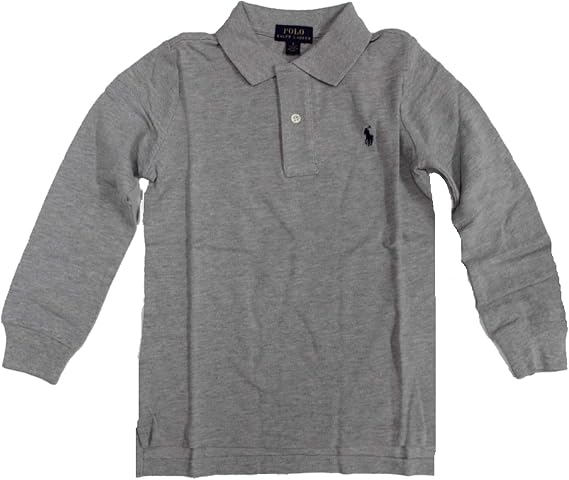 Ralph Lauren Baby Boy Cotton Long Sleeve Polo Shirt Size