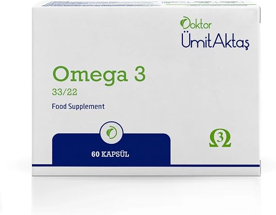 Dr. Ümit Aktaş Omega 3 - Fish Oil - 60 Airtight, Non-Axid Capsules