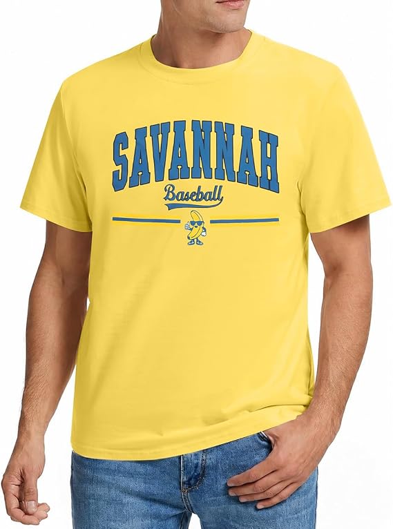 Baseball Shirts for Men Game Day Baseball Fan Tee Ballgame Tshirt | Baseball Player T-Shirts Savannah Baseball Tops Baseball Team Graphic Casual Funny Short Sleeve Tee Sports Team Fan Apparel