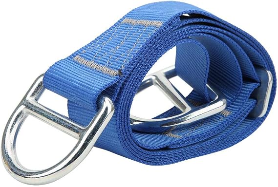 Keenso 1.5m Adjustable Climbing Webbing, Climbing Webbing Sling Flat Belt Rope Outdoor Rock Safety Connection Sling Training Facilities