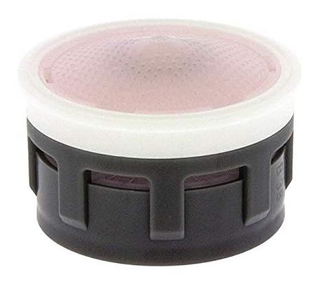Neoperl 14 5350 5 PCA Perlator HC California Economy Flow Aerator Insert, Regular, 1.2 GPM with Washer, Pink/Clear Dome, Honeycomb Screen, Aerated, Acetal