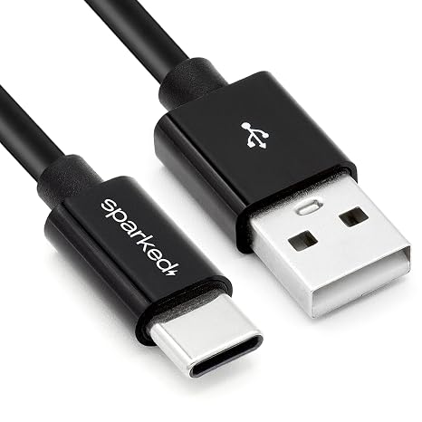 SPARKED USB C Charger Cable Charging Lead for JBL Speaker Flip 7, 6, 5, Charge 6, 5, Go 4, 3, Xtreme 4, Pulse 5, Tuner 3, Grip, Essential 2 Bluetooth Replacement Type C Fast Wire Power Supply Cord UK