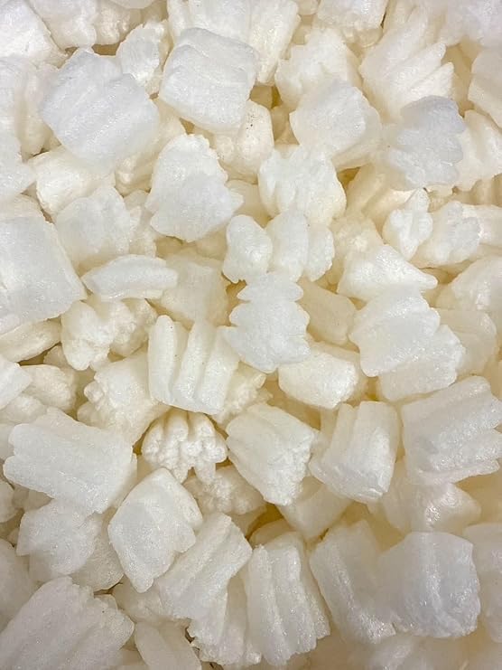 FunPak Plant Based Biodegradable Packing Peanuts 1.5 cu ft Bag Compostable (White Trees)