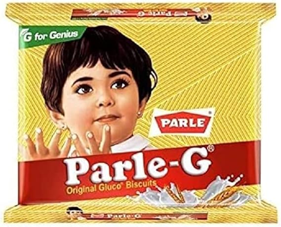Parle G Biscuits Family Pack (Pack of 10) - 79.9g Each | The Original Glucose Biscuit | Original Glucose Biscuit | Energy Booster | Perfect Tea-Time Snack