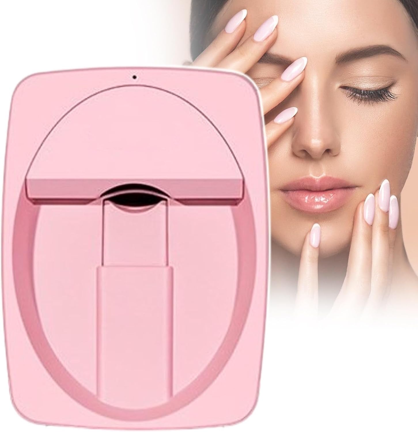 AYGJKIE DIY Nail Art Printer Machine Nail Painting Machine, with Nail Drying Lamp Multifunction Nail Painting ToolsPink