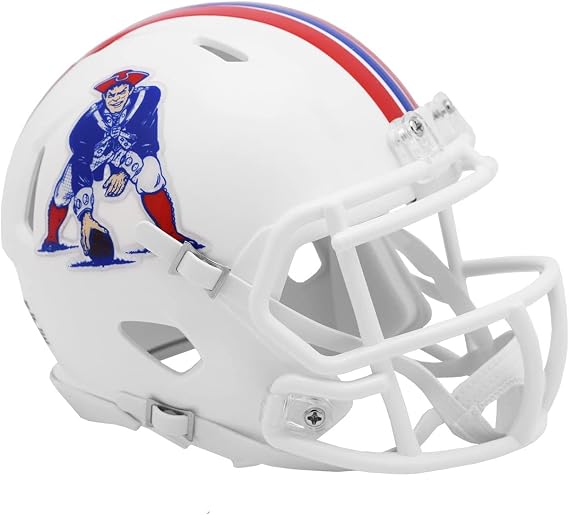 New England Patriots (1982-89) Riddell Speed Throwback Mini Helmet
