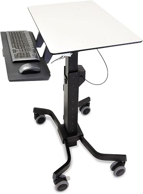 Ergotron 24220055 TeachWell Mobile Digital Sit-Stand Workstation, 31 x24 18 x 51 78, GrayBlack