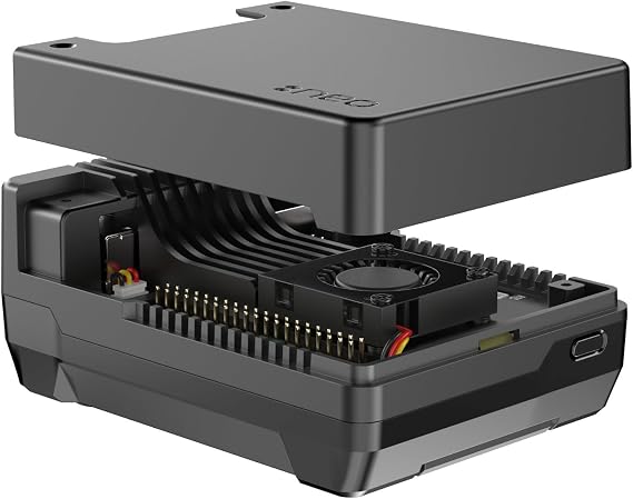 Argon NEO 5 M.2 NVMe Case for Raspberry Pi 5 - Aluminum, Active Cooling
