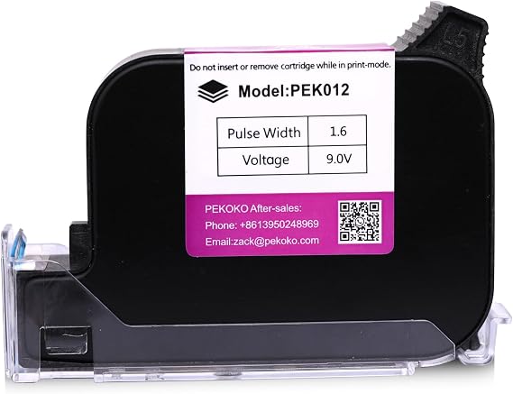 PKEOKO Black Original Solvent Quick Drying Ink Cartridge for MD1 Desktop Inkjet Printer