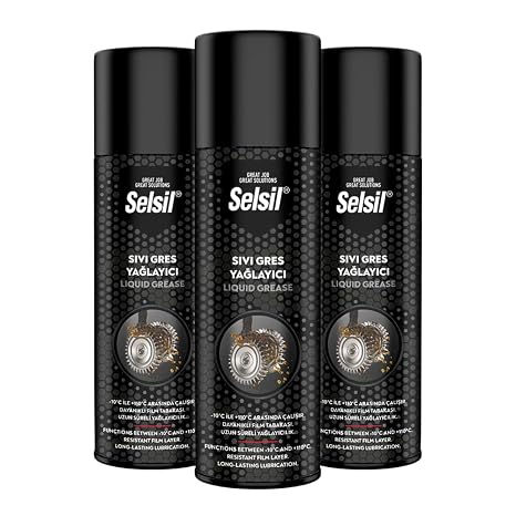 Selsil Liquid Grease Lubrication Spray 500 ml (3 Pieces)
