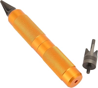 Case Prep Multi Tool, Steel Material Double Ended Deburring Tool with Unique Handle, Primer Crimps Reloading Tool for Steel Material