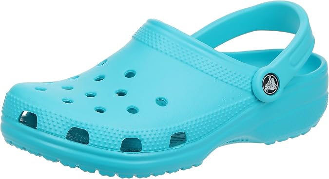 Crocs Unisex-Adult Classic Clogs, Digital Aqua, 4 Men/6 Women