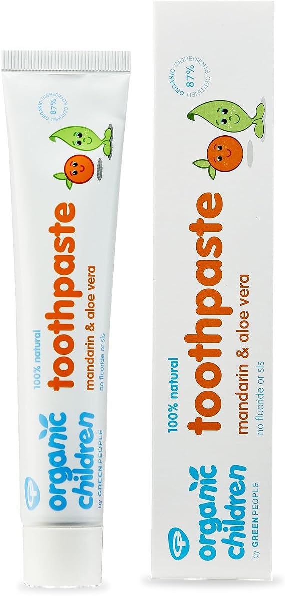 Green People Organic Children Mandarin & Aloe Vera Toothpaste, 50ml