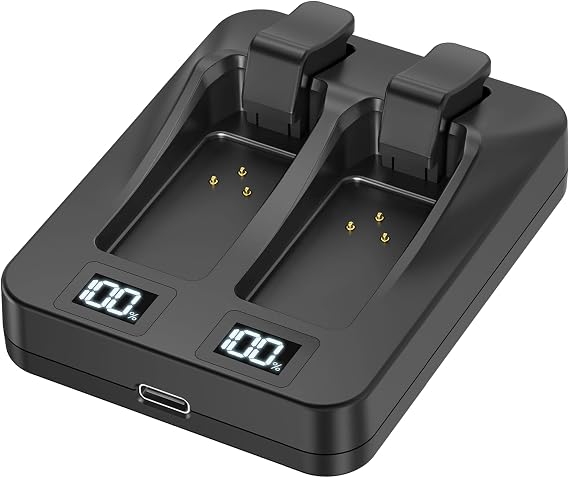 Dual-Port Battery Charger for SRAM AXS/eTap Red Force Rival GX Eagle Battery, USB C Fast Charging with Digital Display (Only Charger)