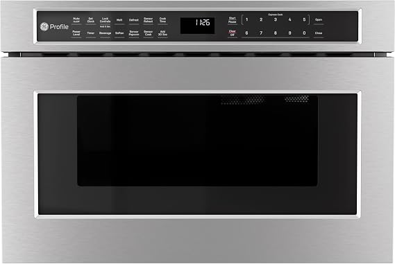 GE Profile Microwave Drawer, 1.2 Cu. Ft., 1000W, Stainless Steel