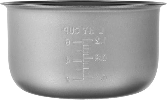 KICHOUSE Rice Cooker Inner Pot Replacement 8.26 Inch Nonstick Honeycomb Cooking Pot Liner with Measuring Cup and Rice Spoon for Daily Kitchen Use