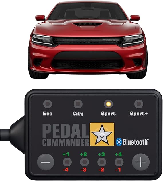 PEDAL COMMANDER for Dodge Charger 2007-2024 Throttle Response Controller - Anti-Theft, 4 Driving Modes & App Control - Charger Throttle Controller Accessories
