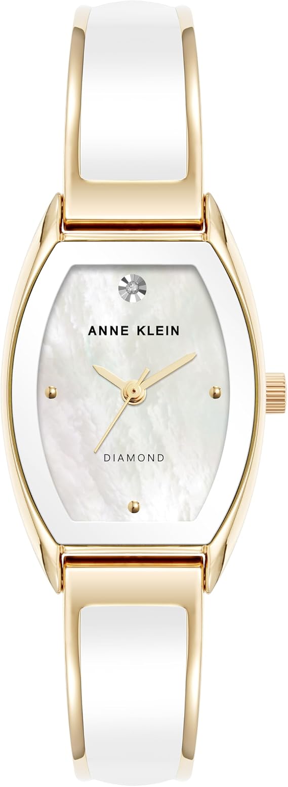 Anne Klein Women's Genuine Diamond Dial Bangle Watch