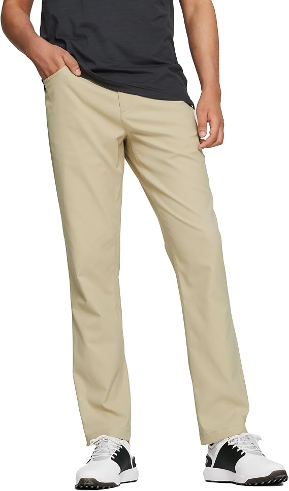 PUMA GOLF Dealer 5 Pocket Pant, Alabaster, 33/34