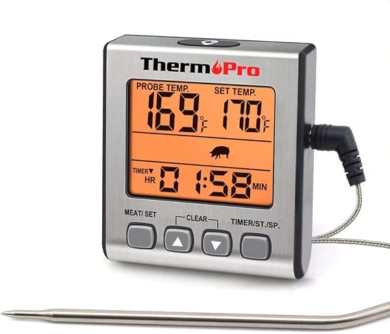 ThermoPro Meat BBQ Food Thermometer with Digital Probe