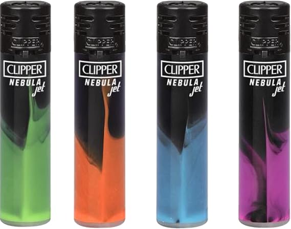 Clipper Lighters Dark Nebula Jet Flame Mix (4ct)