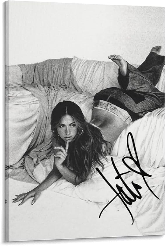 Tate McRae Posters & Prints on Canvas Wall Art Poster for Room Decor Frame:12x18inch(30x45cm)