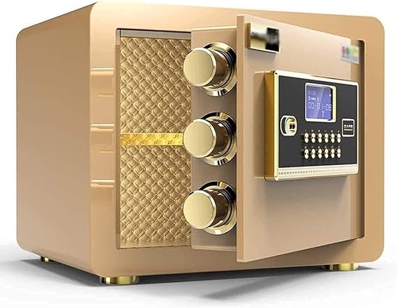 Security Safe Box,Strongbox Safes For Home, Money Safe Lock Boxes, Safe Electronic Home Safe With Medium Office Password Safe All-Steel Wall-Mounted Small Anti-Storage Safe Box